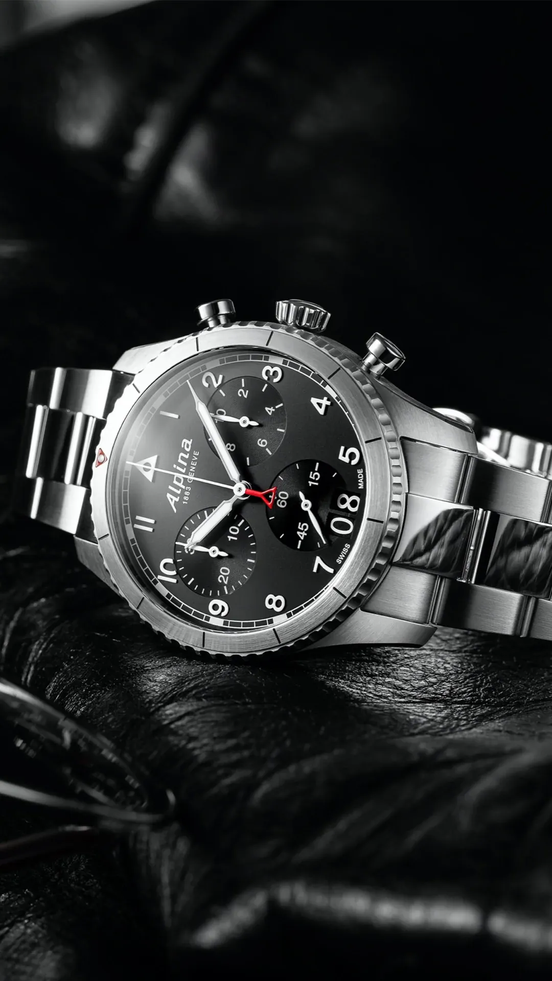 Pilot Chronograph Big Date Watch AL-372BW4S26B | Alpina Watches US